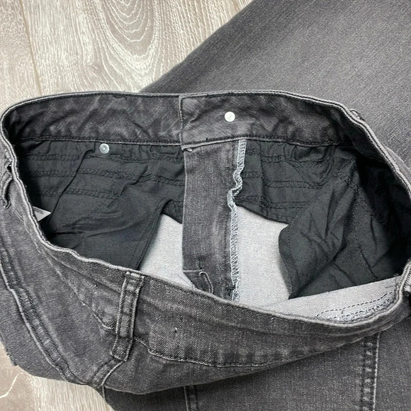 NWOT Cato C Est. 1946 Hi Rise Denim Jeans Black Raw Hem 12 - Picture 15 of 16